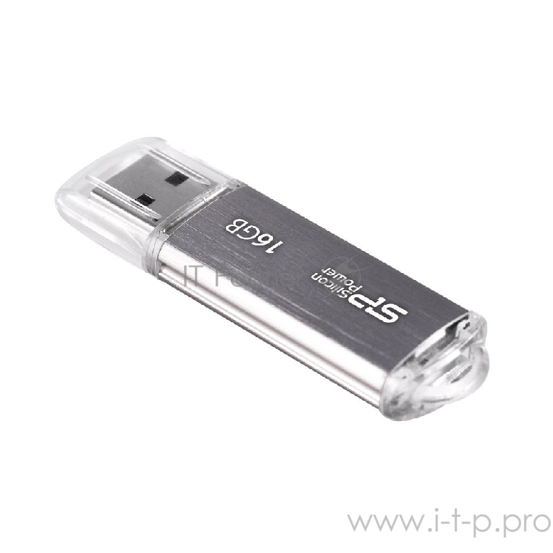 Накопитель USB flash 16ГБ Silicon Power ULTIMA II SP016GBUF2M01V1S, серебр. (USB2.0)