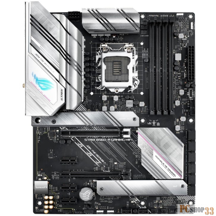 ASUS ROG STRIX B560-A GAMING WIFI, LGA1200, B560, 4*DDR4, HDMI+DP, CrossFireX, SATA3 + RAID, Audio, Gb LAN, USB 3.2*9, USB 2.0*7, ATX 90MB16V0-M0E