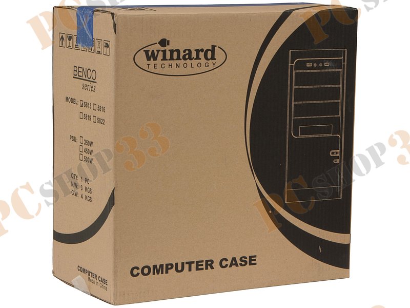 Корпус Minitower Winard Benco 5813, mATX, черный (без БП)