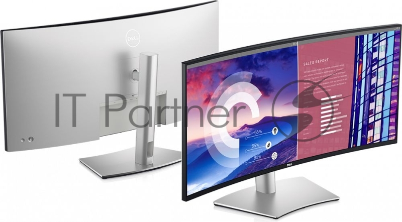 МОНИТОР 37.5 DELL U3821DW Black-Silver (IPS, изогнутый, 3840x1600, 5 ms, 178°/178°, 300 cd/m, 1000:1, +2xHDMI 2.0)