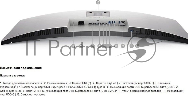 МОНИТОР 37.5 DELL U3821DW Black-Silver (IPS, изогнутый, 3840x1600, 5 ms, 178°/178°, 300 cd/m, 1000:1, +2xHDMI 2.0)