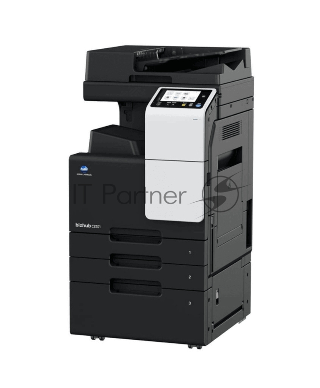 Konica Minolta bizhub C257i (МФУ, A3, 25 ppm, без крышки и ADF, без тумбы, без картриджей, без кабеля питания, запуск только инженером платно)
