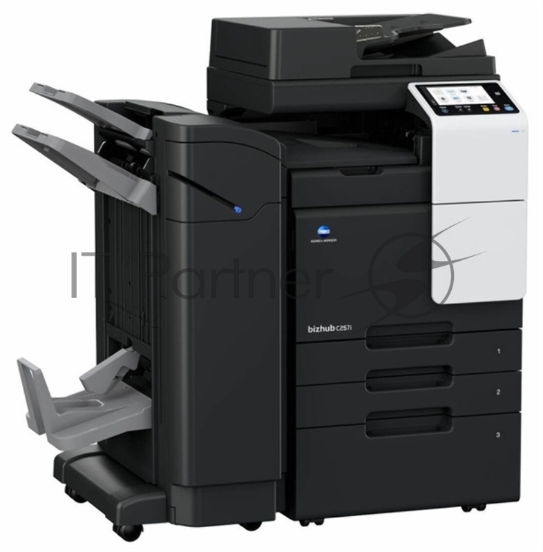 Konica Minolta bizhub C257i (МФУ, A3, 25 ppm, без крышки и ADF, без тумбы, без картриджей, без кабеля питания, запуск только инженером платно)