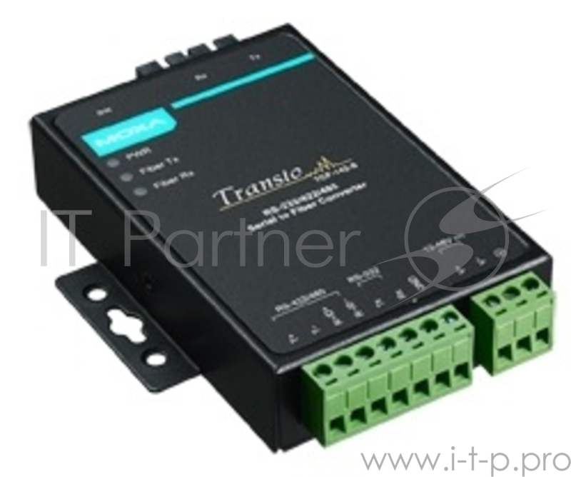 Конвертер RS-232/422/485 в одномодовое оптоволокно, разъем ST, расширенный диапазон температур -40...+75C