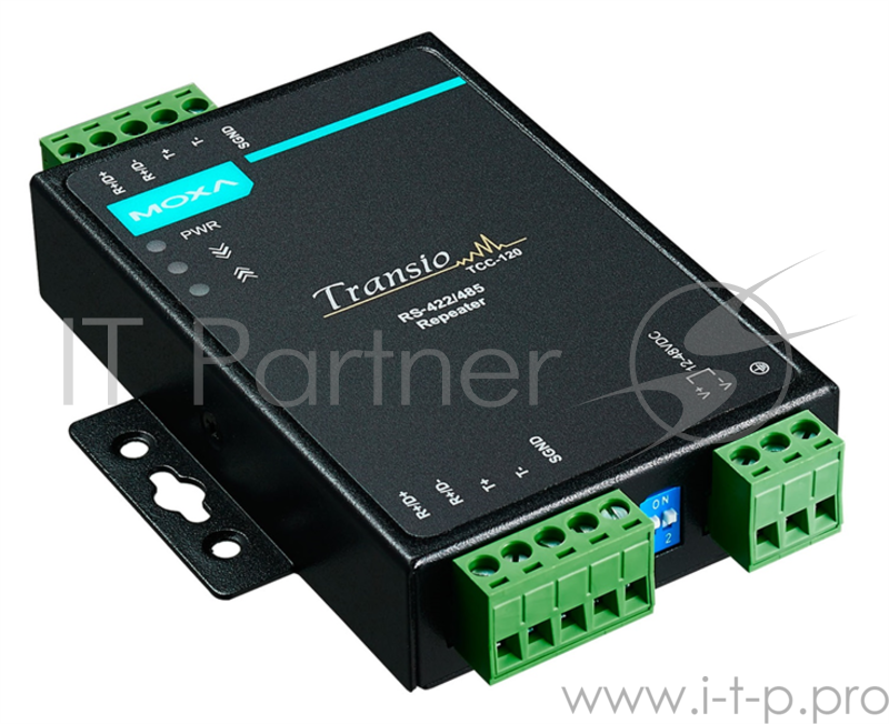 Конвертер/повторитель интерфейсов RS-422/485 с изоляцией 2 кВ и комплектом для монтажа на DIN-рейку