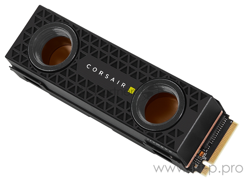 M.2 2280 2TB Corsair MP600 PRO Hydro X Edition Black Client SSD CSSD-F2000GBMP600HXE PCIe Gen4x4 with NVMe, 7000/6550, IOPS 800/660K, MTBF 1.7M, 3D T