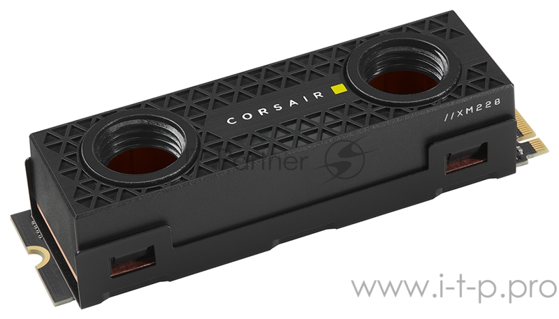 M.2 2280 2TB Corsair MP600 PRO Hydro X Edition Black Client SSD CSSD-F2000GBMP600HXE PCIe Gen4x4 with NVMe, 7000/6550, IOPS 800/660K, MTBF 1.7M, 3D T