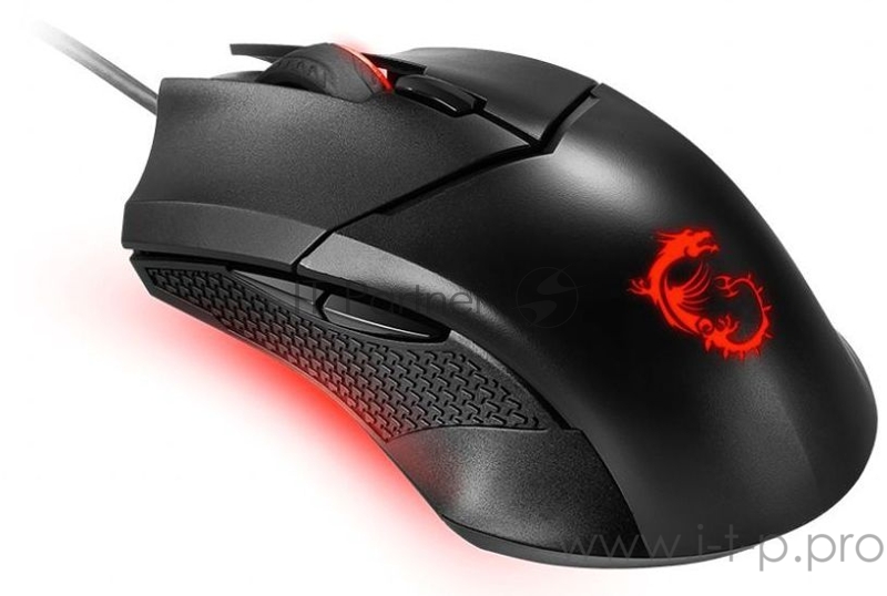 Мышь MSI Clutch GM08 черный оптическая (4200dpi) USB2.0 (6but)