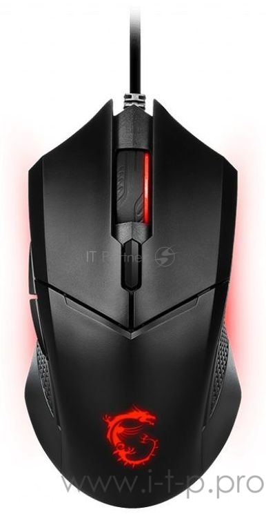 Мышь MSI Clutch GM08 черный оптическая (4200dpi) USB2.0 (6but)