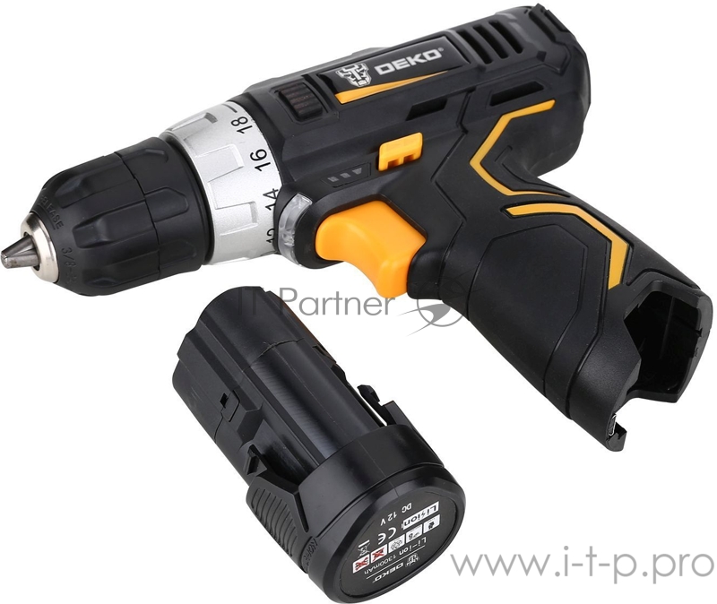 Дрель-шуруповерт Deko GCD12DU3 SET 3 аккум. патрон:быстрозажимной (кейс в комплекте)