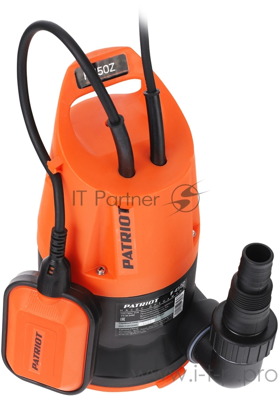 Насос садовый дренажный Patriot F 450 Z 450Вт 8000л/час