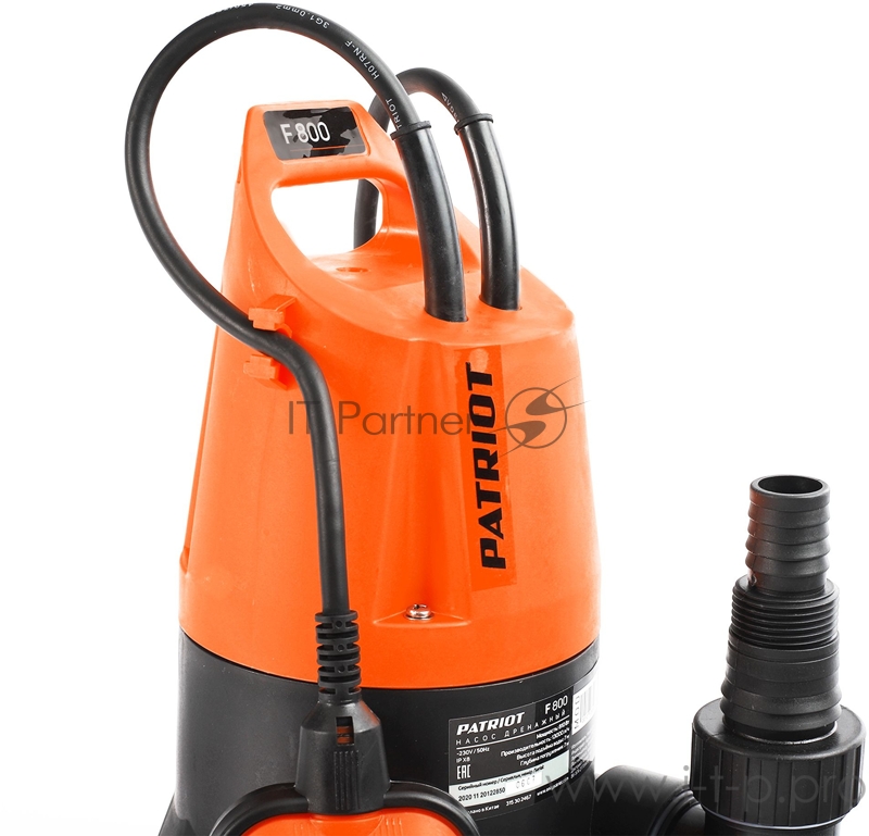 Насос садовый дренажный Patriot F 800 810Вт 13000л/час