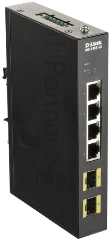 Коммутатор D-Link DIS-100G-6S DIS-100G-6S/A1A 4G 2SFP неуправляемый