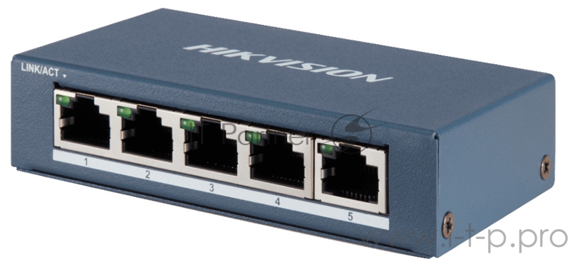 Коммутатор Hikvision DS-3E0505-E неуправляемый