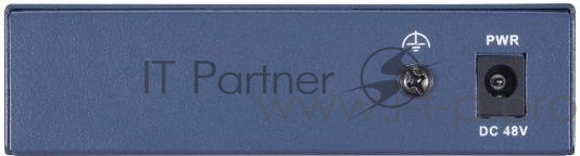 Коммутатор Hikvision DS-3E0505P-E 1x100Mb 4G 4PoE+ 60W неуправляемый