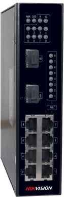 Коммутатор Hikvision DS-3T0310P 8x100Mb 2SFP 8PoE+ 240W неуправляемый