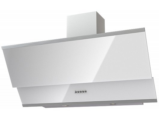 Вытяжка наклонная KRONA IRIDA 900 white push button