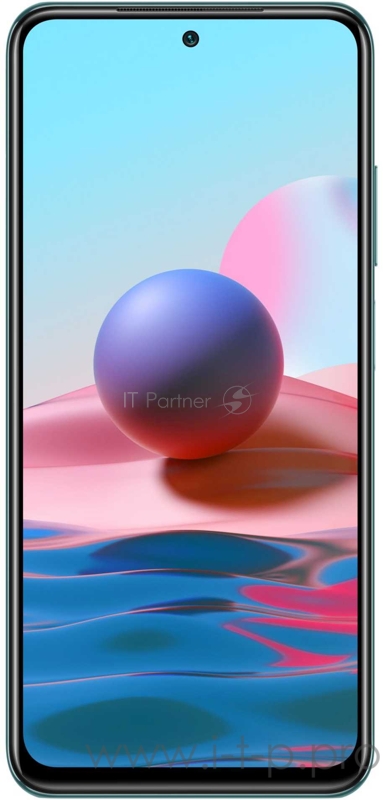 Смартфон Xiaomi Redmi Note 10 64Gb 4Gb зеленый моноблок 3G 4G 2Sim 6.43 1080x2400 Android 11 48Mpix 802.11 a/b/g/n/ac GPS GSM900/1800 GSM1900 MP3 A-GPS microSD