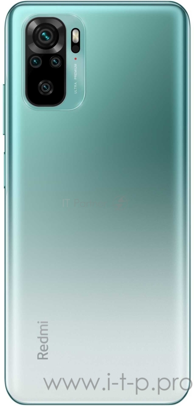 Смартфон Xiaomi Redmi Note 10 64Gb 4Gb зеленый моноблок 3G 4G 2Sim 6.43 1080x2400 Android 11 48Mpix 802.11 a/b/g/n/ac GPS GSM900/1800 GSM1900 MP3 A-GPS microSD