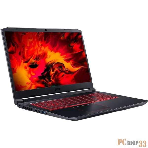 Ноутбук Acer Gaming AN517-52-77QC 17.3 FHD, Intel Core i7-10750H, 16Gb, 512Gb SSD, noODD, NVidia RTX3060 6Gb, wo OS, ч