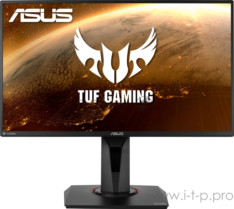 Монитор ASUS 24.5 VG258QM LED, 1920x1080, ProGaming, 0.5ms, 400cd/m, 100Mln:1, 170°/160°, 280Hz, HDR400, 2*HDMI, DP, G-SYNC, колонки, HAS, Tilt, Swivel, Pivot, VESA, Black, 90LM0450-B02370