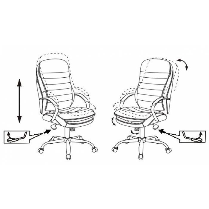 Кресло руководителя Бюрократ T-9950 рыжий Leather Ontano кожа крестовина хром