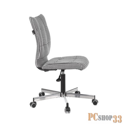 Кресло Бюрократ CH-330M черный/белый Morris гусин.лапка крестовина металл