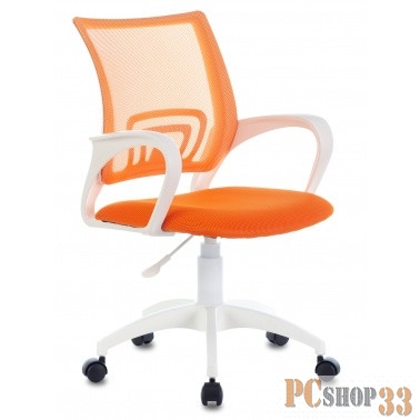 Кресло Бюрократ CH-W695NLT оранжевый TW-38-3 TW-96-1 сетка/ткань крестовина пластик пластик белый