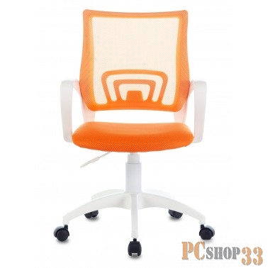 Кресло Бюрократ CH-W695NLT оранжевый TW-38-3 TW-96-1 сетка/ткань крестовина пластик пластик белый