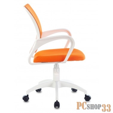 Кресло Бюрократ CH-W695NLT оранжевый TW-38-3 TW-96-1 сетка/ткань крестовина пластик пластик белый