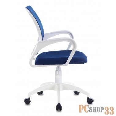 Кресло Бюрократ CH-W695NLT темно-синий TW-05N TW-10N сетка/ткань крестовина пластик пластик белый