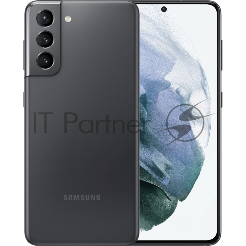 Смартфон Samsung SM-G991 Galaxy S21 128Gb 8Gb серый фантом моноблок 3G 4G 2Sim 6.2 1080x2400 Android 11 64Mpix 802.11 a/b/g/n/ac/ax NFC GPS GSM900/1