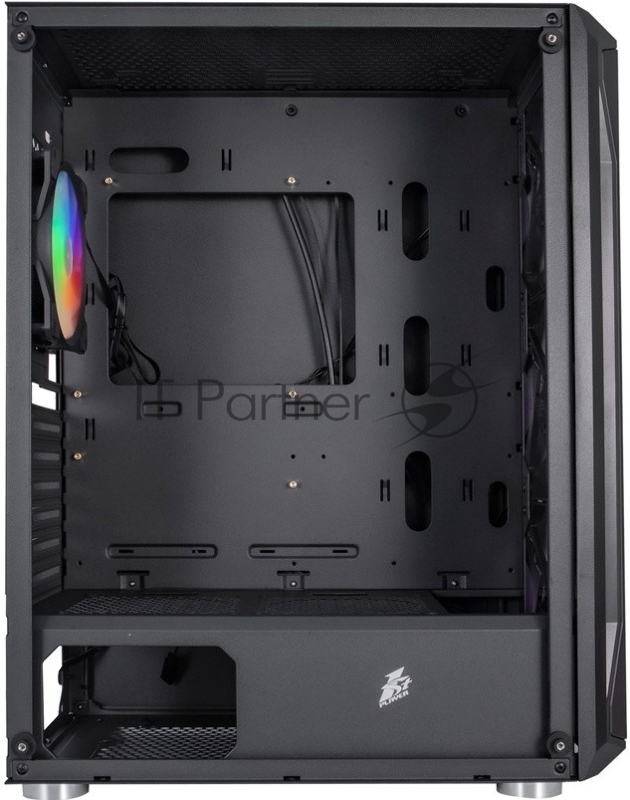 Корпус 1STPLAYER FIREBASE X5 / ATX, tempered glass / 3x140mm & 1x120mm LED fans inc. / X5-3G6P-1G6