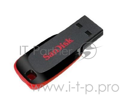 Накопитель USB flash 16ГБ SanDisk Cruzer Blade, черно-красный (USB2.0)