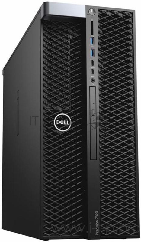 ПК Рабочая станция Dell PRECISION T7820 PRECISION T7820 Dual Silver 4216 (2.1GHz, 16C), 64GB (4x16GB) DDR4, 512GB SSD, 2TB HDD, DVD–RW, no graphics, Keyboard, Mouse, Win10Pro, TPM, 3Y Basic NBD