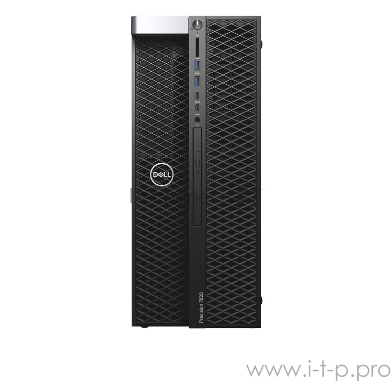 ПК Рабочая станция Dell PRECISION T7820 PRECISION T7820 Dual Silver 4216 (2.1GHz, 16C), 64GB (4x16GB) DDR4, 512GB SSD, 2TB HDD, DVD–RW, no graphics, Keyboard, Mouse, Win10Pro, TPM, 3Y Basic NBD