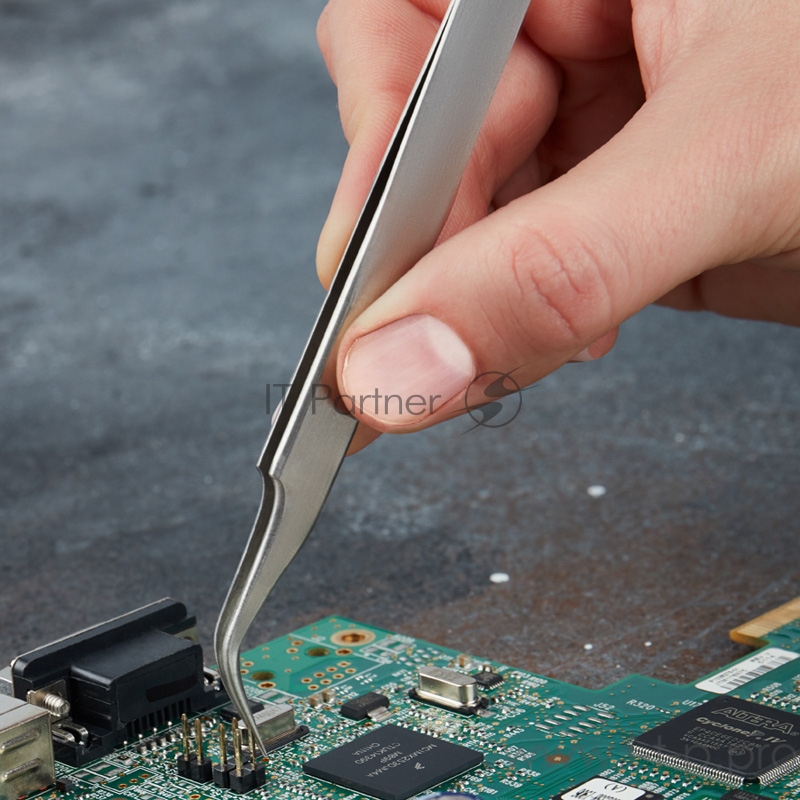 Пинцет изогнутый, узкий 125 мм (блистер) REXANT