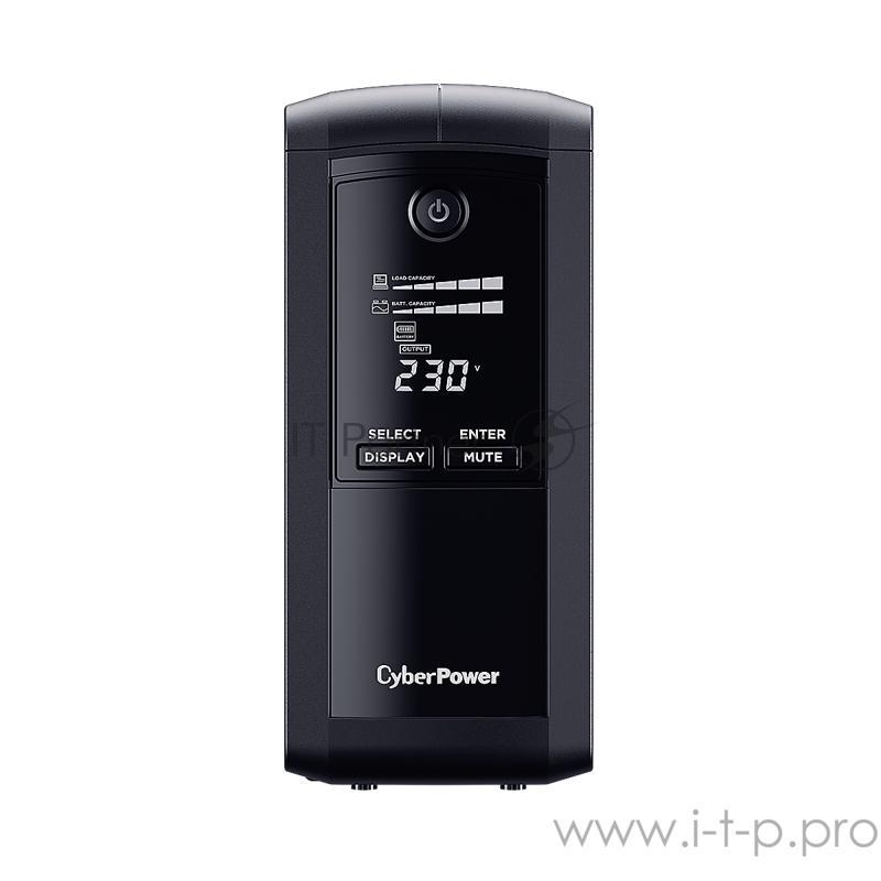 Источник бесперебойного питания UPS CyberPower VP700ELCD Line-Interactive 700VA/390W USB/RS-232/RJ11/45 (4 EURO)