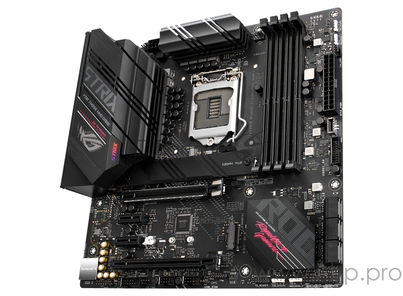Материнская плата ASUS ROG STRIX B560-G GAMING WIFI, LGA1200, B560, 4*DDR4, HDMI+DP, CrossFireX, SATA3 + RAID, Audio, Gb LAN, USB 3.2*9, USB 2.0*5, COM*1 header (w/o cable), mATX 90MB1750-M0EAY0