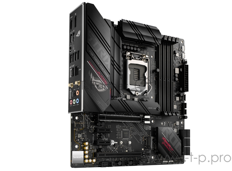 Материнская плата ASUS ROG STRIX B560-G GAMING WIFI, LGA1200, B560, 4*DDR4, HDMI+DP, CrossFireX, SATA3 + RAID, Audio, Gb LAN, USB 3.2*9, USB 2.0*5, COM*1 header (w/o cable), mATX 90MB1750-M0EAY0