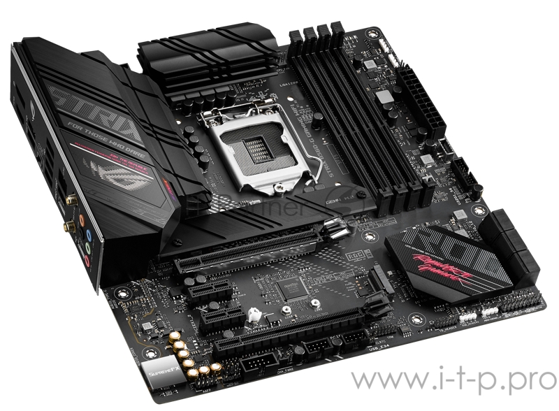 Материнская плата ASUS ROG STRIX B560-G GAMING WIFI, LGA1200, B560, 4*DDR4, HDMI+DP, CrossFireX, SATA3 + RAID, Audio, Gb LAN, USB 3.2*9, USB 2.0*5, COM*1 header (w/o cable), mATX 90MB1750-M0EAY0