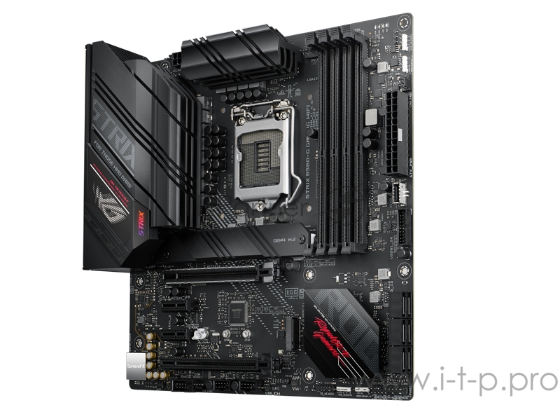 Материнская плата ASUS ROG STRIX B560-G GAMING WIFI, LGA1200, B560, 4*DDR4, HDMI+DP, CrossFireX, SATA3 + RAID, Audio, Gb LAN, USB 3.2*9, USB 2.0*5, COM*1 header (w/o cable), mATX 90MB1750-M0EAY0