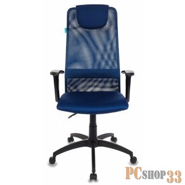 Кресло руководителя Бюрократ KB-8/DB/TW-10N синий TW-05N TW-10N сетка