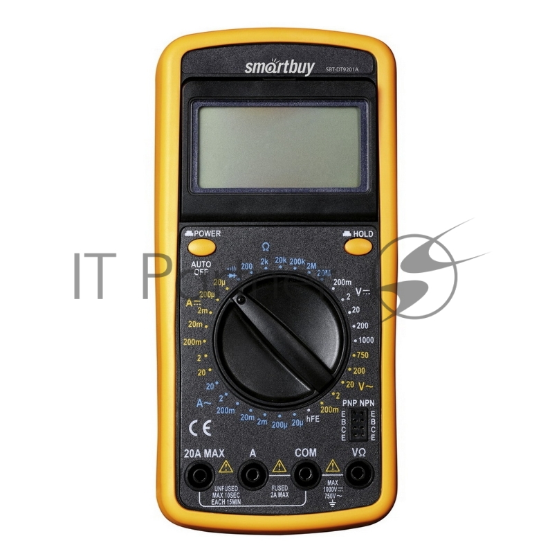Smartbuy (SBT-DT9201A) Мультиметр DT9201A, противоуд., многофункц., в компл: щупы, крона
