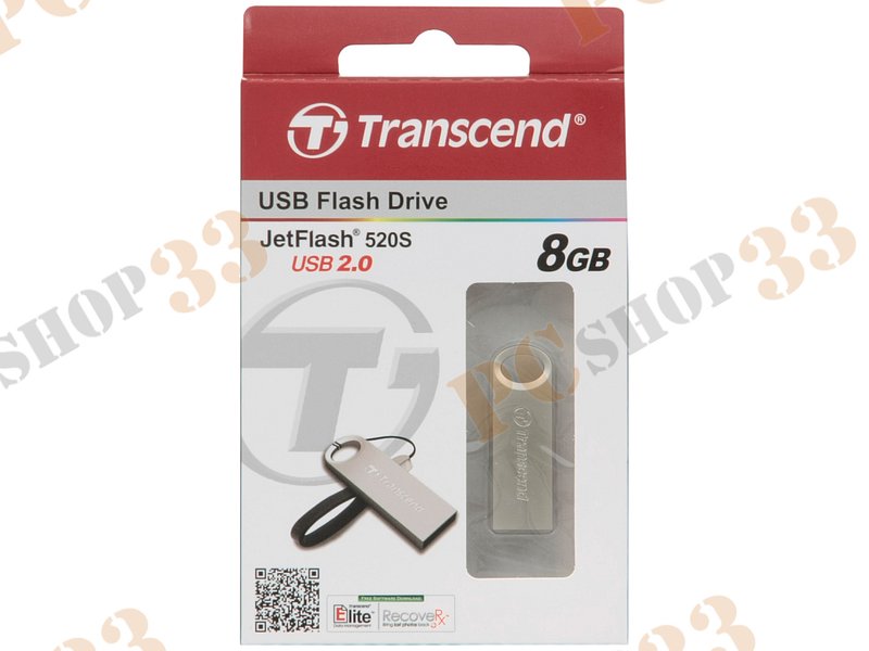 Накопитель USB flash 8ГБ Transcend JetFlash 520S TS8GJF520S (USB2.0)
