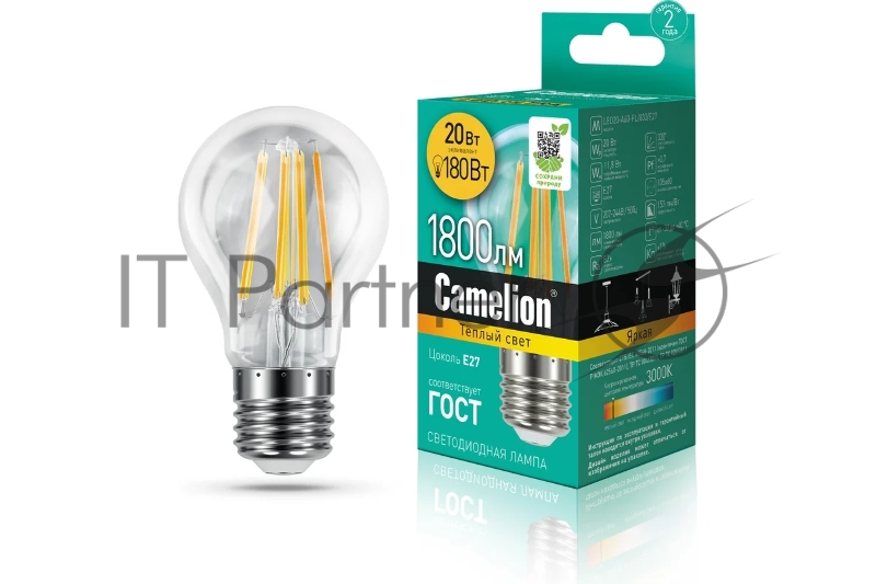 Camelion LED20-A60-FL/830/E27 (Эл.лампа светодиодная 20Вт 220В)