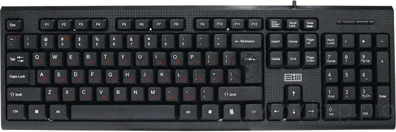 Клавиатура проводная USB STM 201C черная STM USB Keyboard WIRED STM 201C black