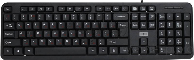 Клавиатура проводная USB STM 202C черная STM USB Keyboard WIRED STM 202C black