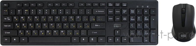 Беспроводной набор Клавиатура+мышь STM 305SW черный STM Keyboard+mouse wireless STM 305SW black