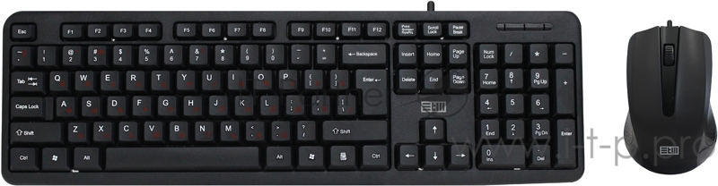 проводной набор Клавиатура+мышь STM 302C черный STM Keyboard+mouse STM 302C black